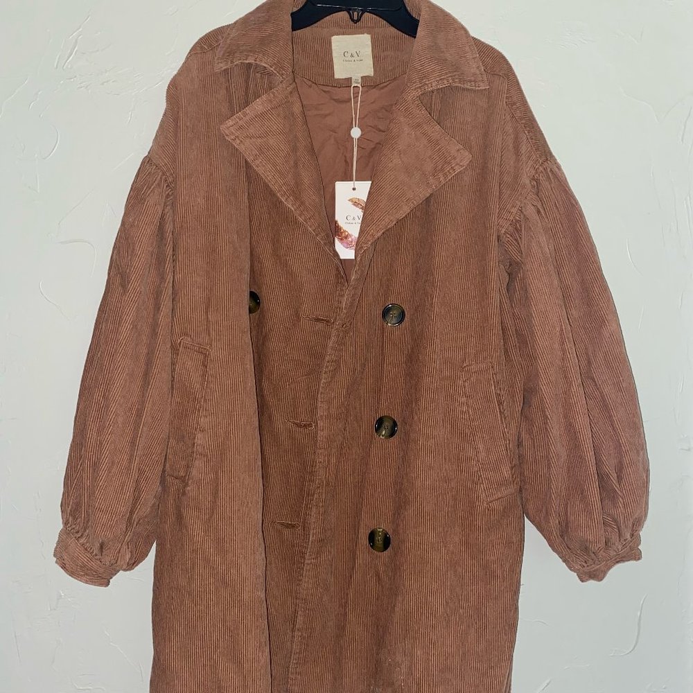 Caramel/pink stylish coat